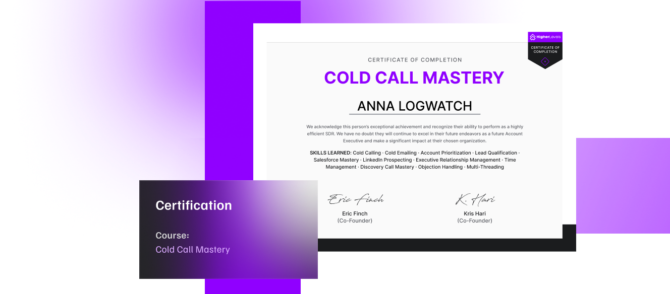 Cold Call Mastery By Higher Levels - Connor Murray - Free Download Course HigherLevels