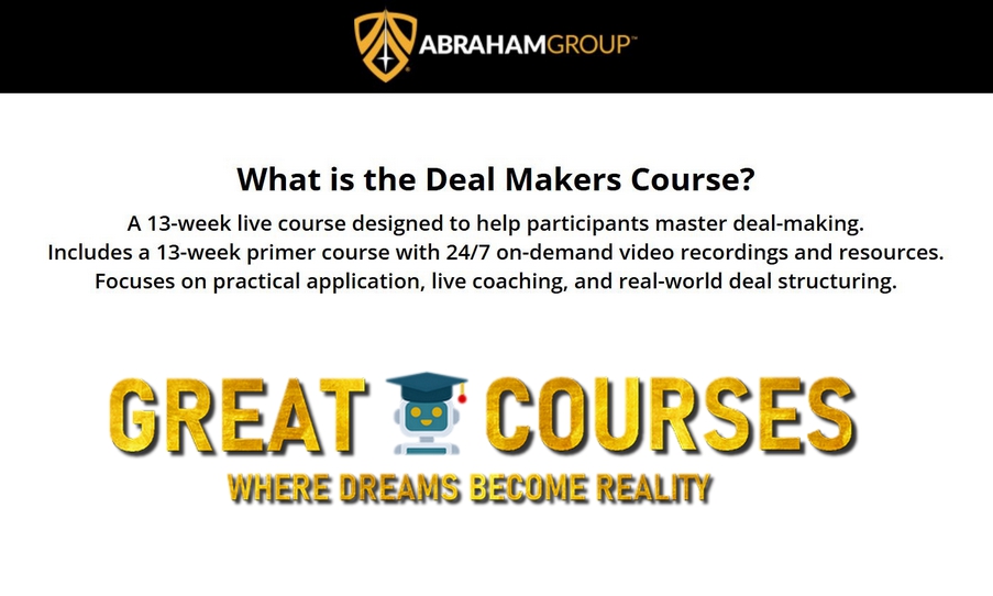 Deal Makers Course By Jay Abraham - Free Download