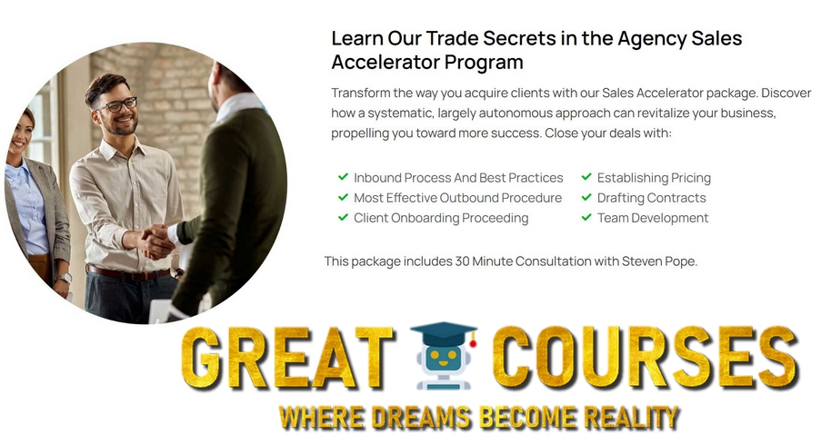 Agency Sales Accelerator By Steven Pope - My Agency Guy - Free Download Course