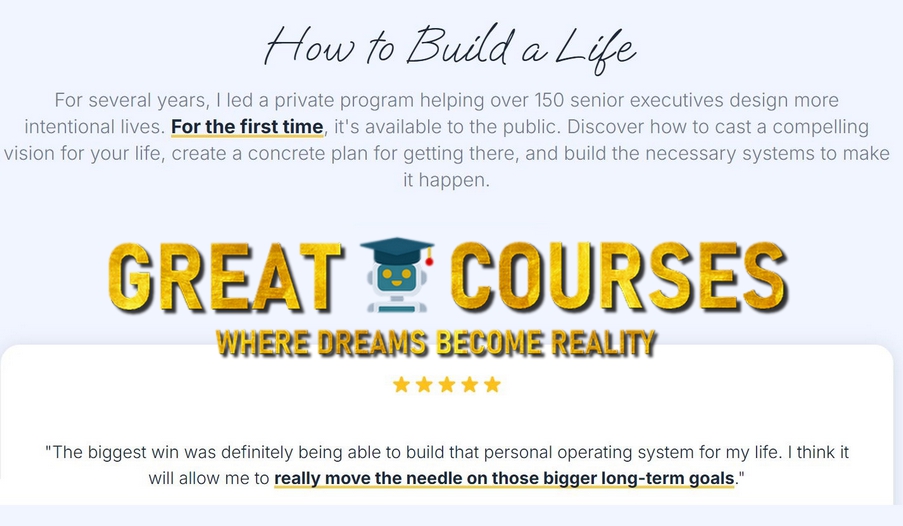 How To Build A Life By Sean Johnson - Free Download Course How To Build A Life By Sean Johnson - Free Download Course