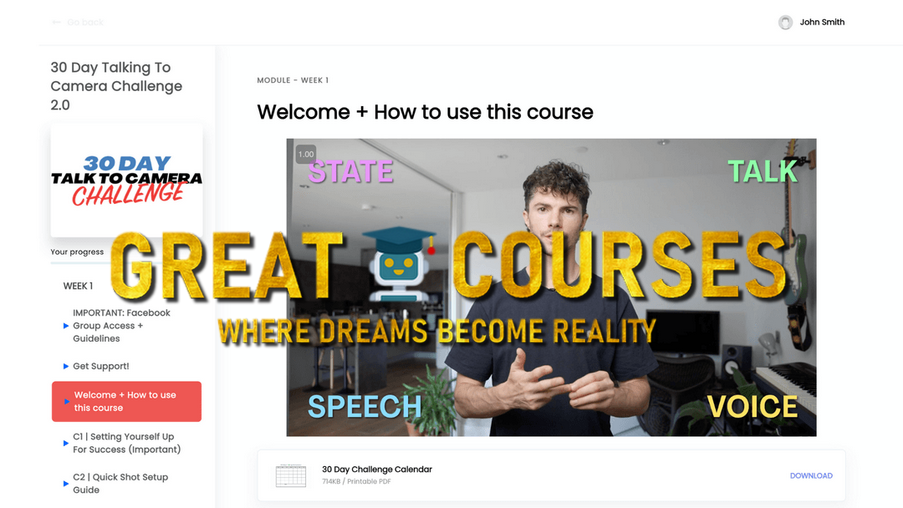 30 Day Talking To Camera Challenge 2.0 By Thomas Alex Norman - Free Download Course + Talk To Camera: Creator Bootcamp OTO Upsell 30 Day Talking To Camera Challenge 2.0 By Thomas Alex Norman - Free Download Course + Talk To Camera: Creator Bootcamp OTO Upsell