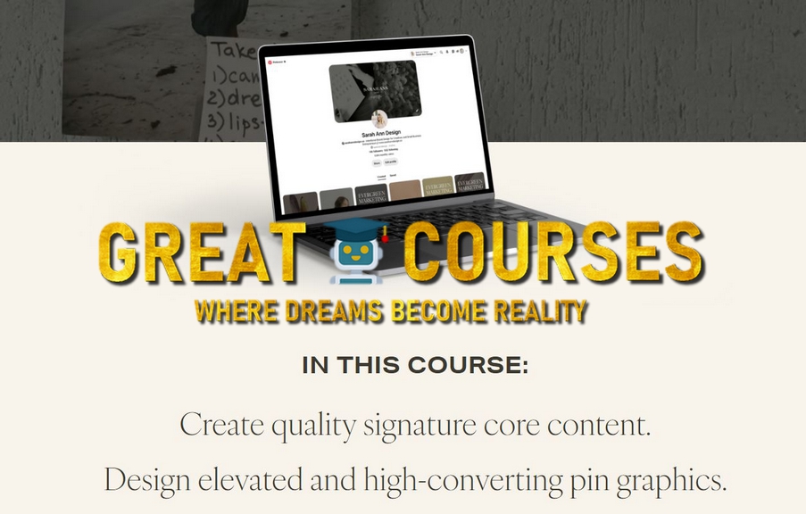 Pinning With Purpose By Sarah Ann Design - Free Download Course Pinning With Purpose By Sarah Ann Design - Free Download Course