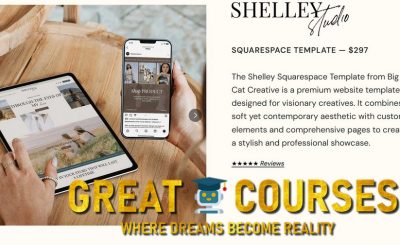 Shelley Studio Squarespace Template By Big Cat Creative - Free Download Nulled - Elevate With Templates