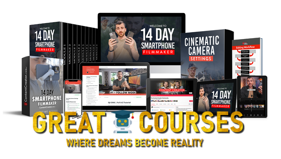 14 Day Smartphone Filmmaker Course By Anthony Gall & Paul Xavier - Free Download Bundle - Content Creator