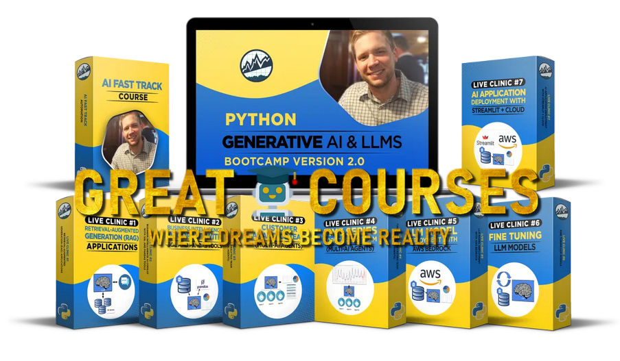 Live Python For Generative AI & LLM's Bootcamp 2.0 By Matt Dancho - Free Download Course - Business Science Live Python For Generative AI & LLM's Bootcamp 2.0 By Matt Dancho - Free Download Course - Business Science