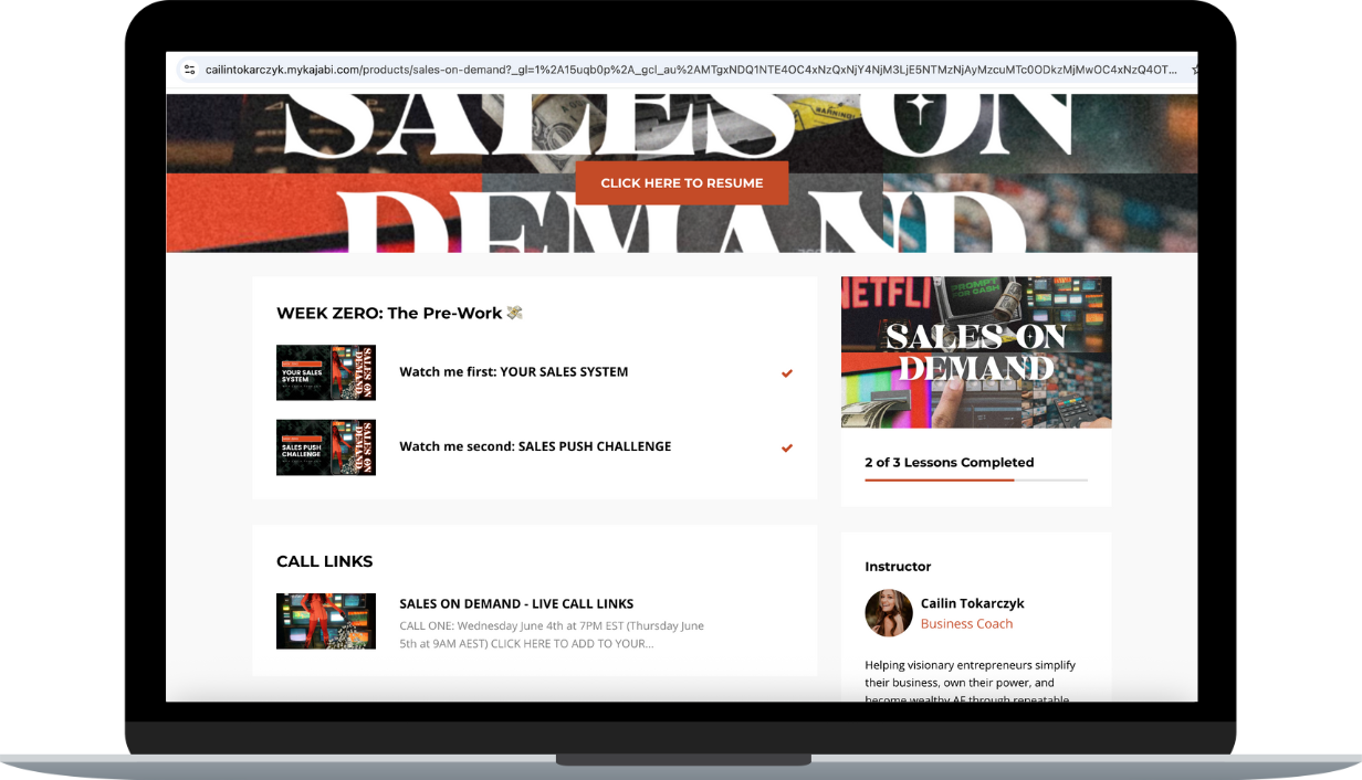 Sales On Demand By Cailin Tokarczyk - Free Download Course Sales On Demand By Cailin Tokarczyk - Free Download Course