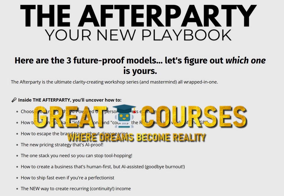 The Afterparty - Your New Playbook By Ryan Lee - Free Download Course The Afterparty - Your New Playbook By Ryan Lee - Free Download Course