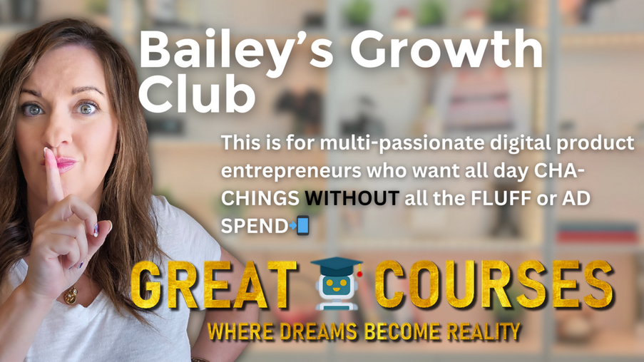 Baileys Growth Club By Bailey Vann - Free Download Course Baileys Growth Club By Bailey Vann - Free Download Course