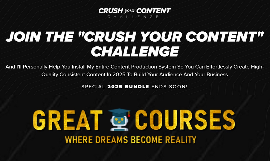 Crush Your Content Challenge By Eric Thayne - Free Download Course Crush Your Content Challenge By Eric Thayne - Free Download Course