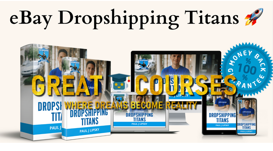 eBay Dropshipping Titans By Paul J Lipsky - Free Download Course + Super Simple VAs OTO Upsell