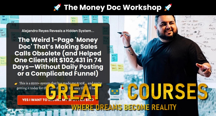 Money Doc Workshop By Alejandro Reyes - Free Download Course With Justin Brooke Money Doc Workshop By Alejandro Reyes - Free Download Course With Justin Brooke