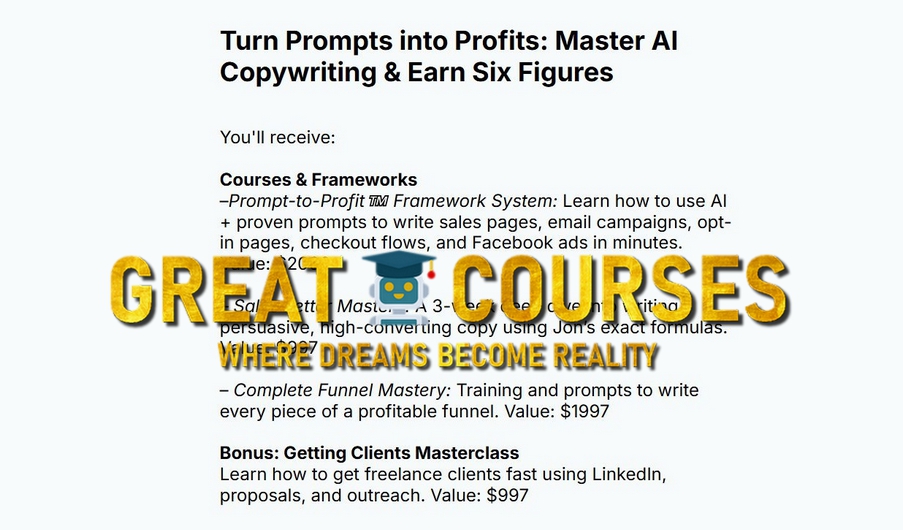 Prompt-To-Profit By Jon Morrow - Free Download PTP Course Prompt-To-Profit By Jon Morrow - Free Download PTP Course