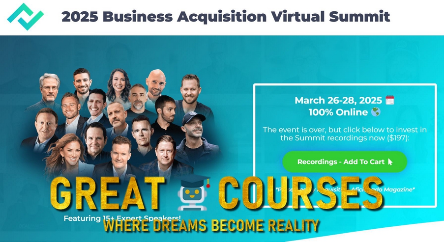 2025 Business Acquisition Virtual Summit - Free Download Course - Live Event