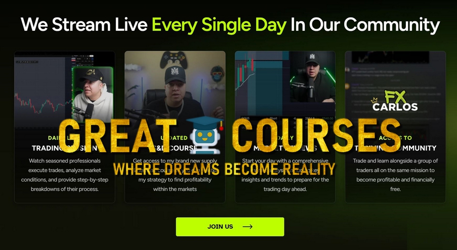 FX Carlos - Trading Room + Course - Free Download - Supply And Demand Course & More!