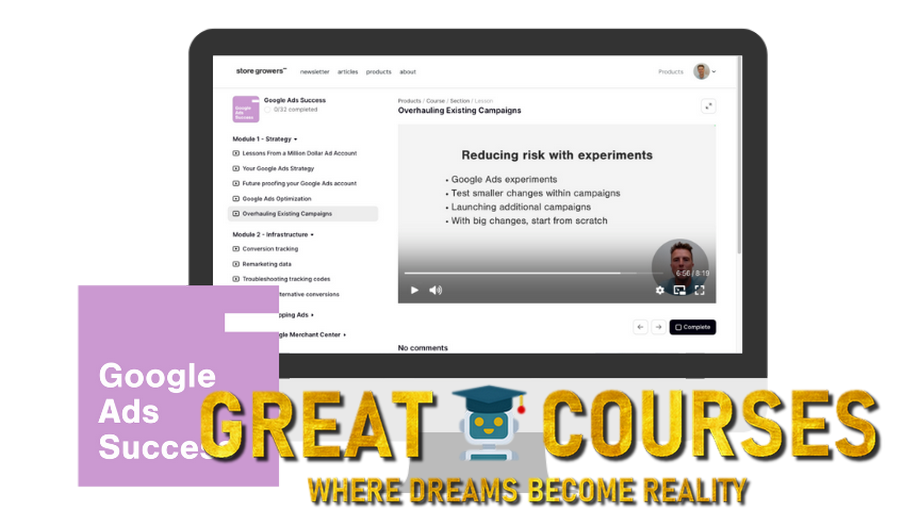 Google Ads Success By Dennis Moons – Free Download Course Store Growers