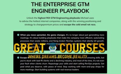Enterprise GTME Playbooks By Michael Saruggia - Free Download Course - Clay Operator