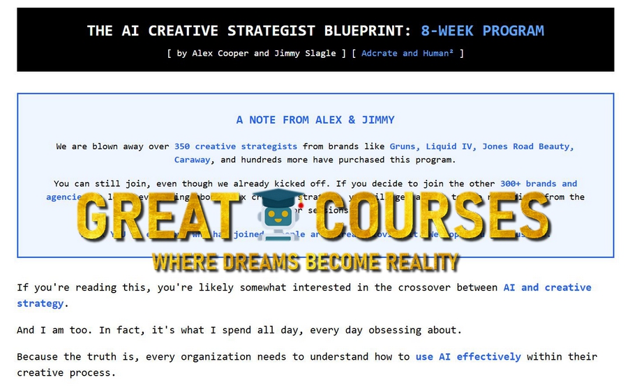 The AI Creative Strategist Blueprint By Jimmy Slagle - Free Download Course - Human Squared