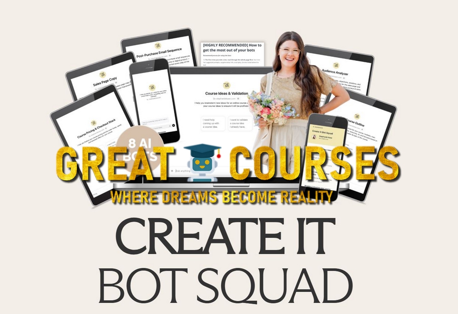 Create It Bot Squad By Stephanie Kase - Free Download Course + AI Bots Create It Bot Squad By Stephanie Kase - Free Download Course + AI Bots