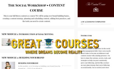 The Content Course By Julia Broome - Free Download Course - The Social Workshop - Content Creator Course