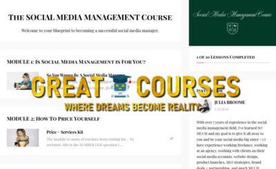 Social Media Management Course By Julia Broome - Free Download - The Social Workshop