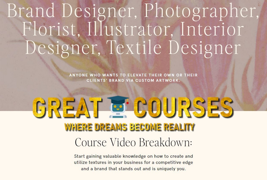 Textures Course By Flora Creative Co. - Brooke - Free Download Textures Course By Flora Creative Co. - Brooke - Free Download