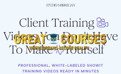 The Training Video Library By Studio Mooregan - Free Download Course
