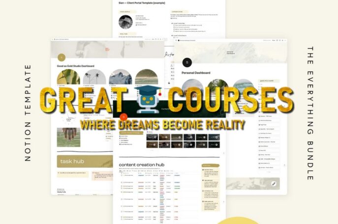 The Everything Notion Template Bundle By Sian Richardson - Free Downlod Course