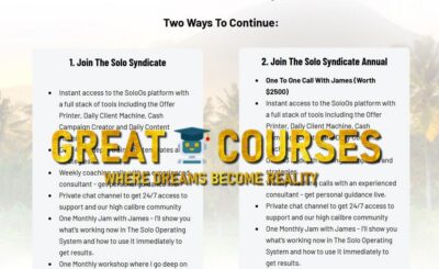 The Solo Syndicate By James Kemp - Free Download Course