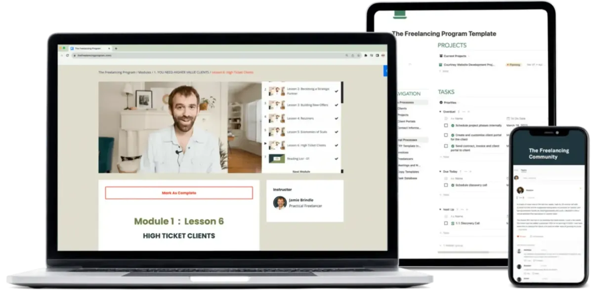 The Freelancing Program By Jamie Brindle - Free Download Course