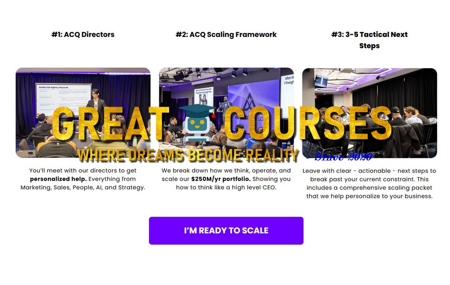 18k$ Upsell - ACQ Scale Advisory By Alex Hormozi - Free Download Course