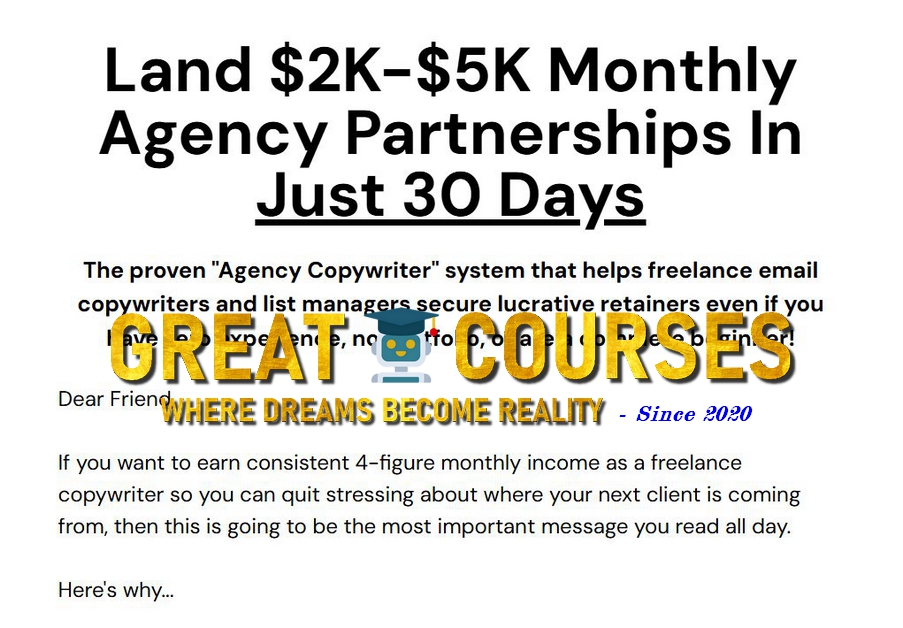 The Agency Copywriter By Francis Nayan - Free Download Course - Stories And Copy