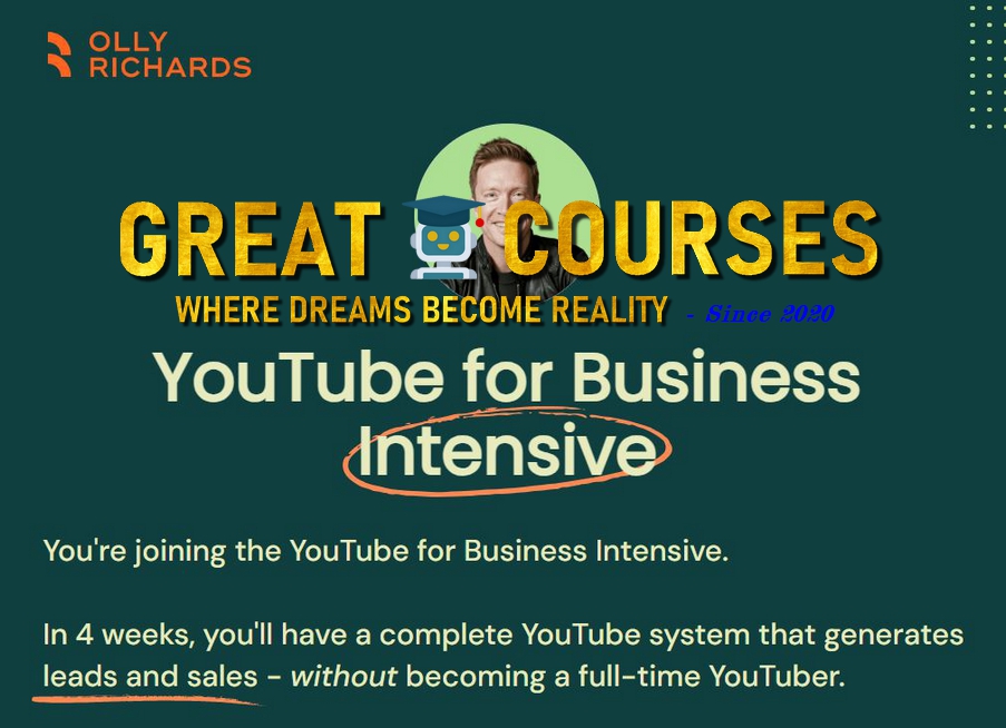 YouTube For Business Intensive By Olly Richards - Free Download Course YouTube For Business Intensive By Olly Richards - Free Download Course