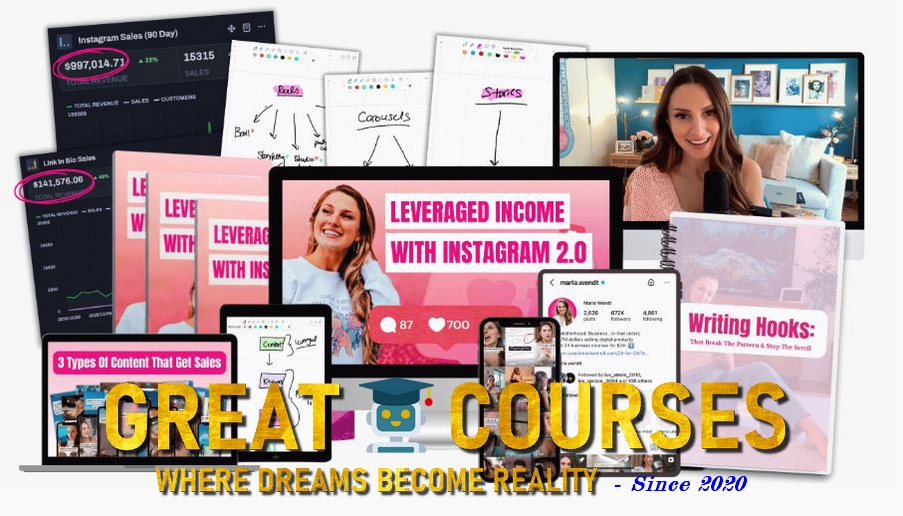 Leveraged Income With Instagram 2.0 By Maria Wendt - Free Download Course