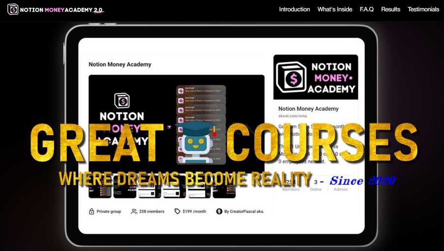 Notion Money Academy 2.0 By Pascio - Pascal K - Free Download Course Notion Money Academy 2.0 By Pascio - Pascal K - Free Download Course