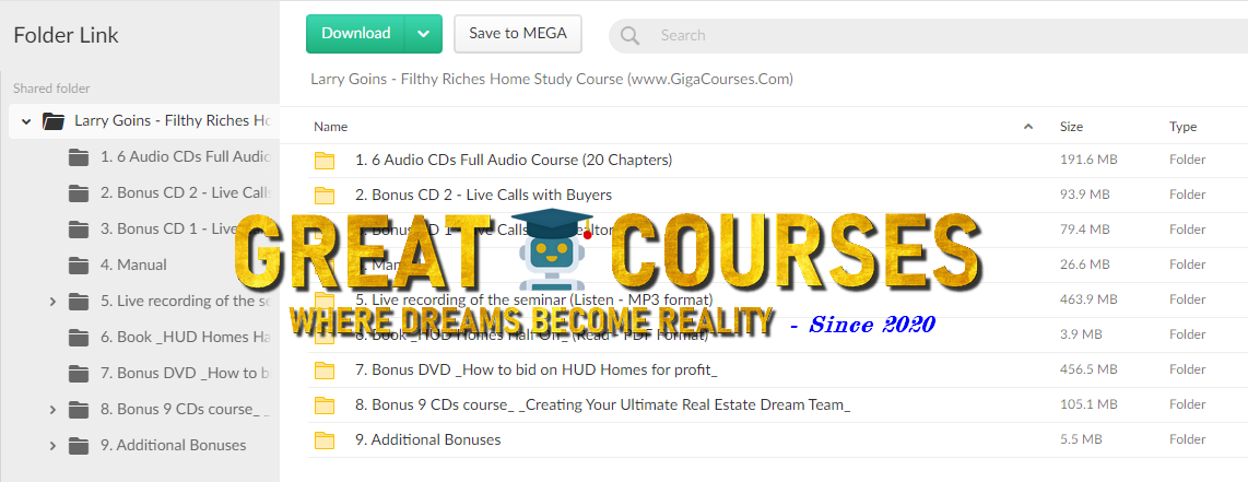 Filthy Riches Step-By-Step TurnKey Home Study Course By Larry Goins - Free Download - All CDs & DVDs