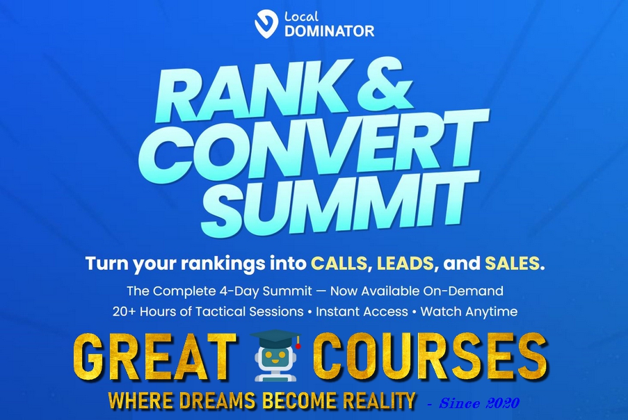 Rank & Convert Summit - Local Dominator - Free Download Course