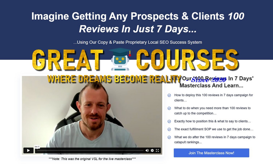 100 Reviews In 7 Days Masterclass + Turn 100 Reviews Into $10K/Month Upsell By Joe Troyer - Free Download Course - Digital Triggers