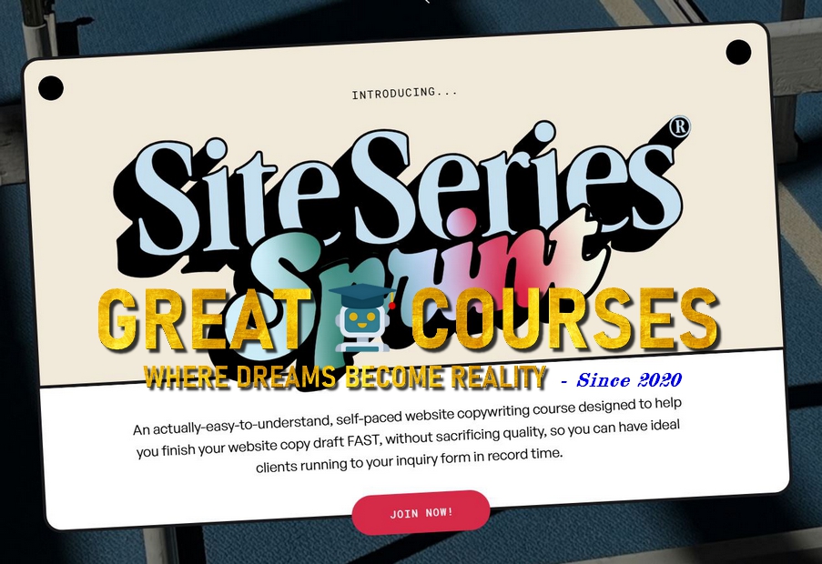 Site Series Sprint By Sara Noel - Free Download Course