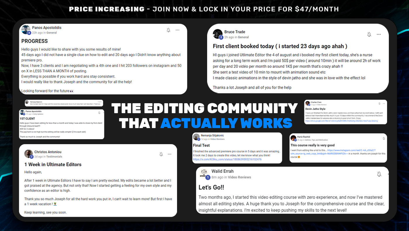 Ultimate Editors 2.0 By Joseph Eid - Free Download Course Ultimate Editors 2.0 By Joseph Eid - Free Download Course