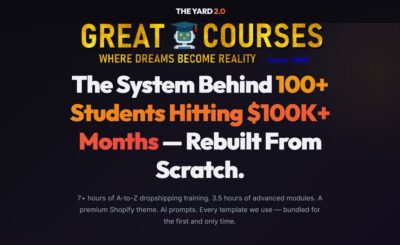 The Yard 2.0 By JonXPaul & Alex Gelfand - Free Download - The Complete Dropshipping System Course