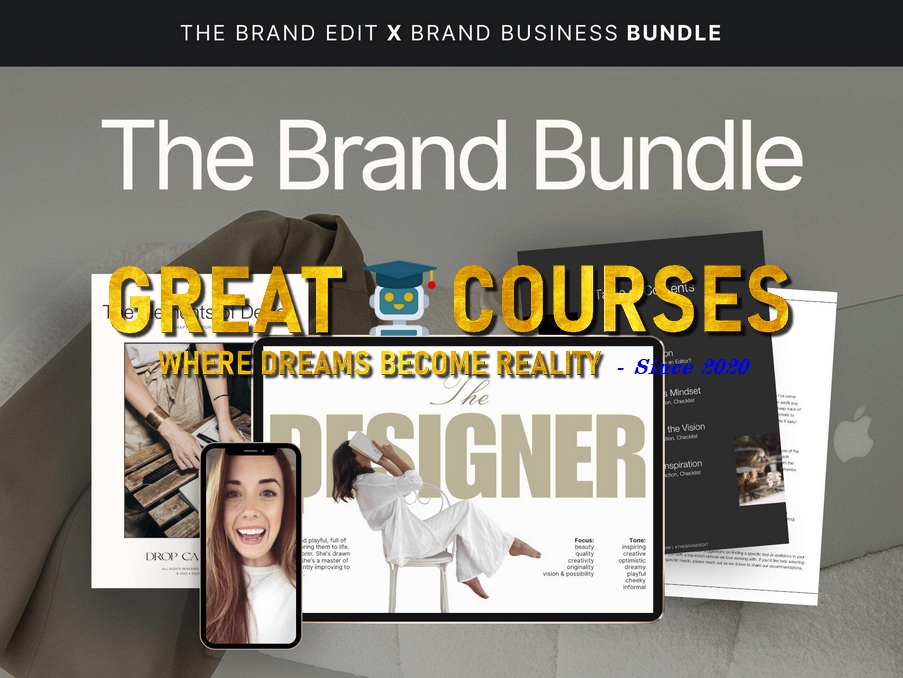 The Brand Edit & Business Bundle By Kadie Smith - Free Download Course - Drop Cap Design
