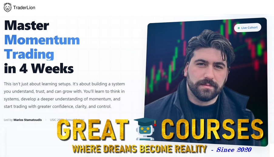 Momentum Trading Bootcamp By Marios Stamatoudis - TraderLion - Free Download Course