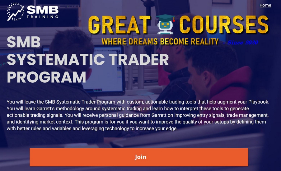SMB Systematic Trader Program By Garrett Drinon - Free Download SMB Training Course