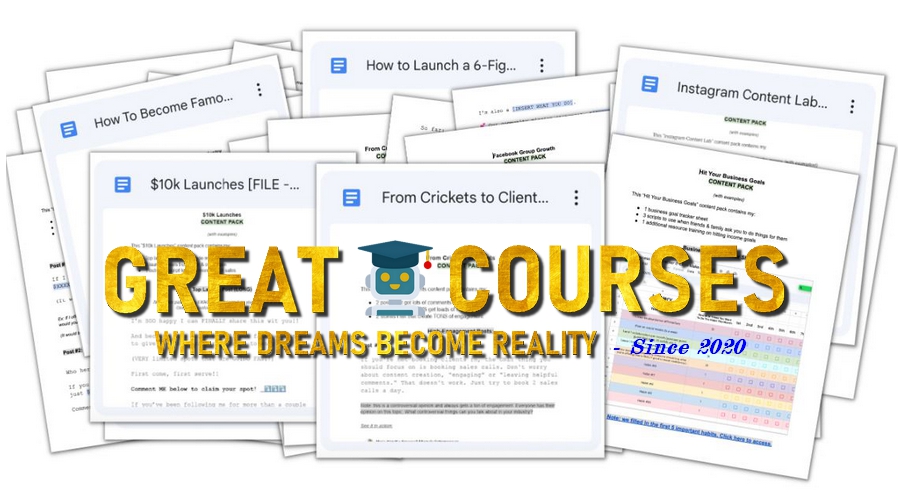 The Everything-Done-For-You Content Pack By Maria Wendt - Free Download Bundle