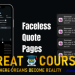 Faceless Quote Pages By Alpha - AlphaADVICE - Free Download Course