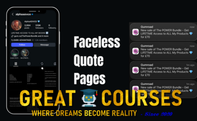 Faceless Quote Pages By Alpha - AlphaADVICE - Free Download Course