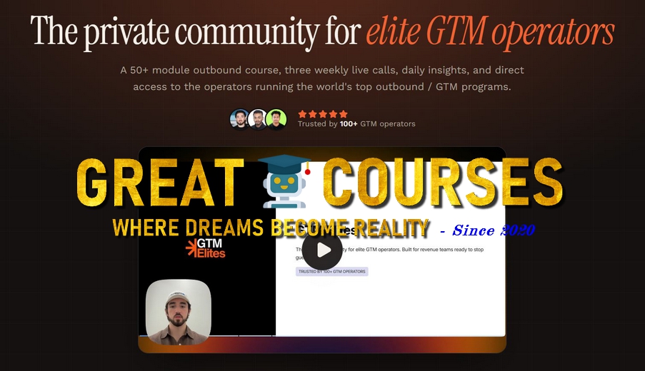 GTM Elites By Christian Plascencia – Free Download Course - Premium Community