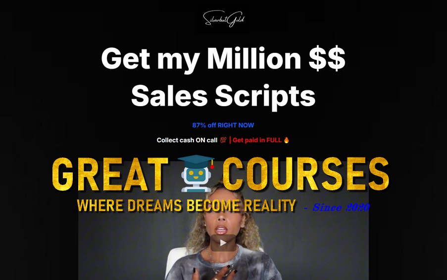 CASH Closing Method - Million $$ Sales Framework By Jazmine Fenlator - Free Download Course - SilverButGold