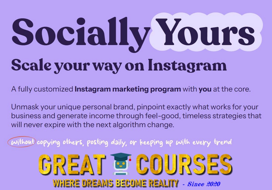 Socially Yours By Elle Money - Free Download Course