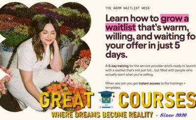 Warm Waitlist Week By Kelsey McCormick - Free Download Course - Coming Up Roses